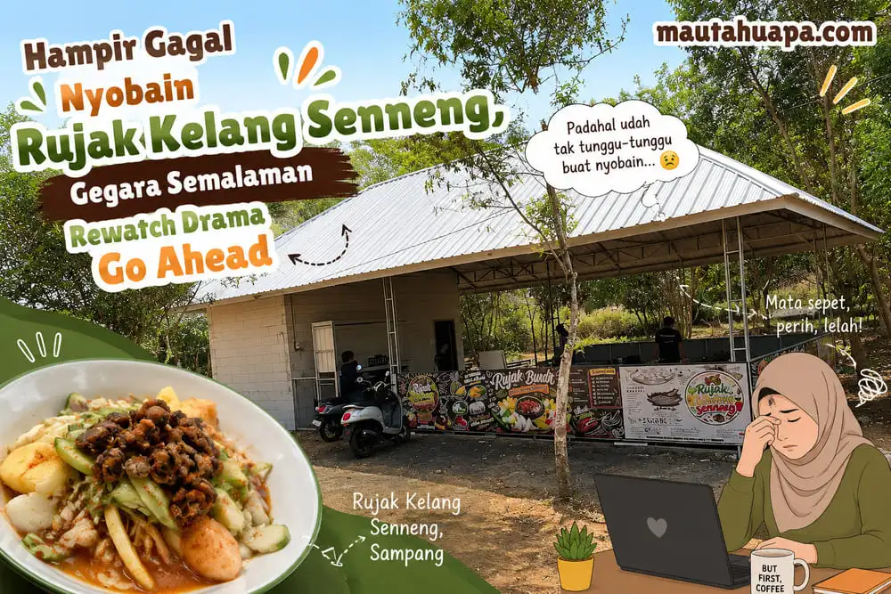 nyobain rujak kelang Senneng